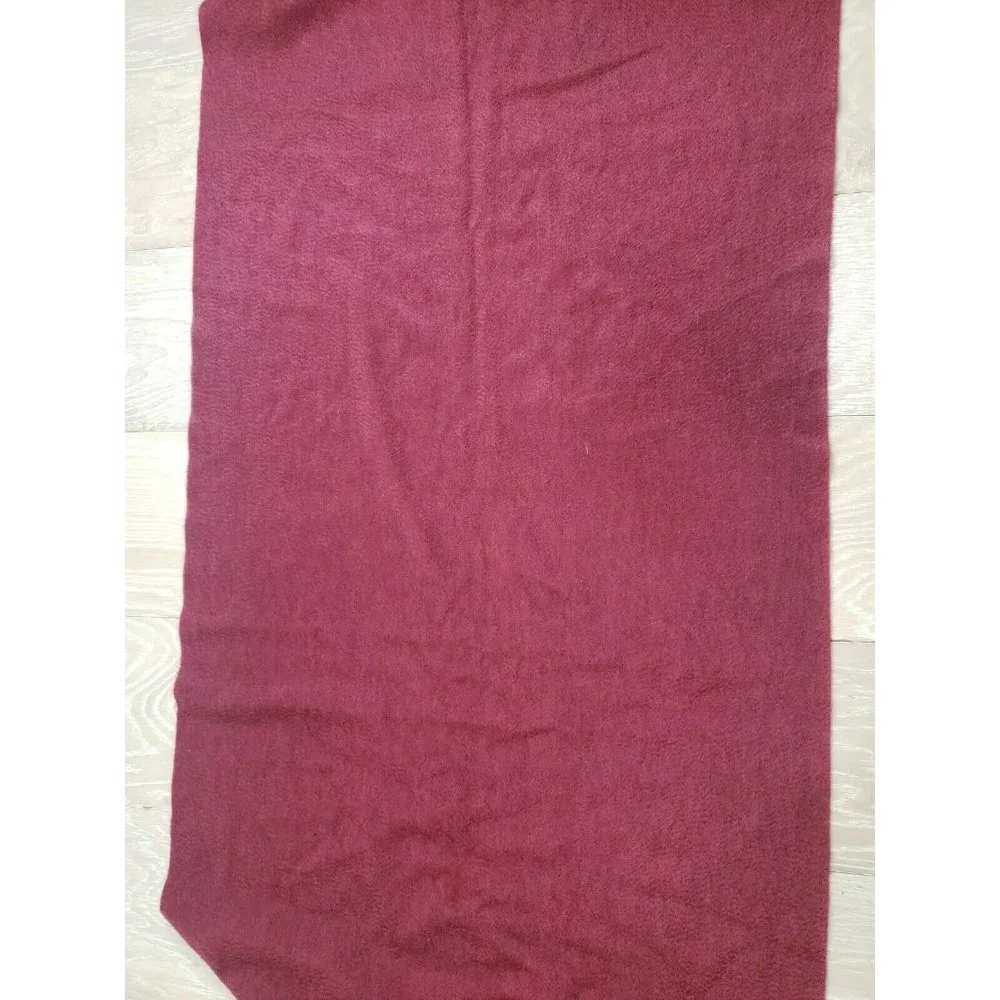 Kinji Cashmere Scarf Long Two Tone Fringe Runway Designer Luxury MSRP $4,980